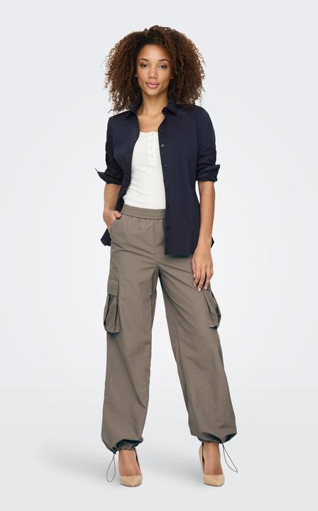 Actual product image JdY Wide leg cut Mid waist Elasticated trousers Cargo trousers (32)