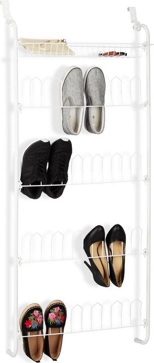 Actual product image Relaxdays Hanging Shoe Rack for 12 Pairs (60 x 19 x 144 cm)