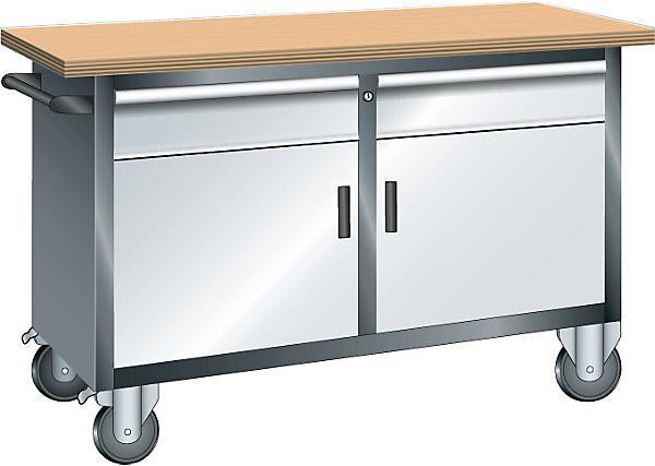 Produktbild Lista Systemwerkbank, fahrbar (125 cm, 70 cm)