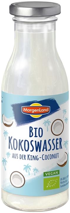 Actual product image Morgenland Coconut water in a disposable glass bottle