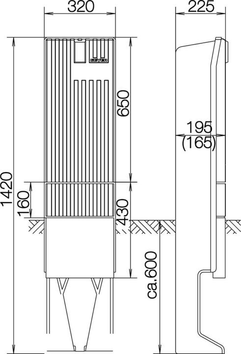 Actual product image ABN SL142P Connection column FB1, BH4 with mounting plate