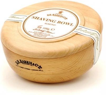 Image du produit D.R. Harris Savon à barbe Amande dans un bol en bois (Savon à raser)