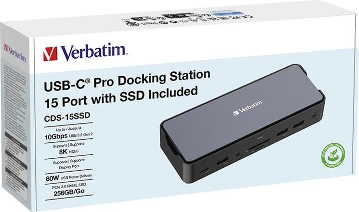 Actual product image Verbatim CDS-15SSD (USB-C, 15 Ports)