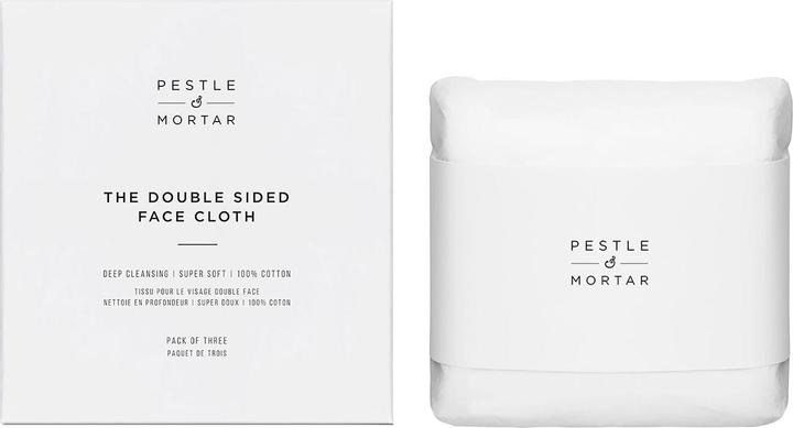 Pestle & Mortar Double Sided Face Cloths - Pack of 3 (Reinigungstücher, 1 ml)