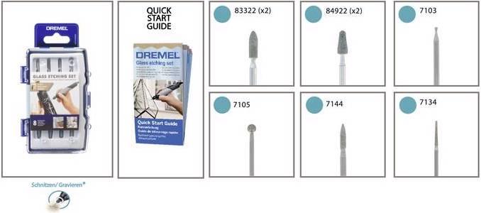 Actual product image Dremel Glass Processing Set 682