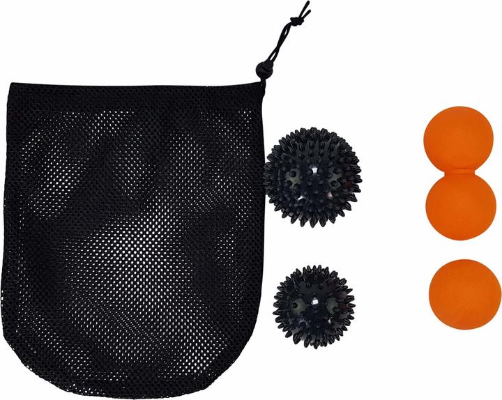 Produktbild Tunturi Massage Ball Set mit Aufbewahrungsnetz