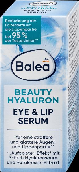Immagine prodotto dm Balea Siero di bellezza Hyaluron per occhi e labbra (Siero, 15 ml, Giorno + Notte)
