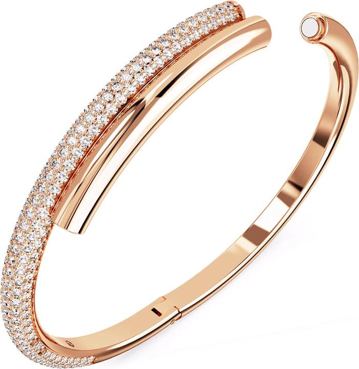 Produktbild Swarovski Dextera Armreif Magnetischer Verschluss Weiss Roségold (18.50 cm, Swarovski Metall)