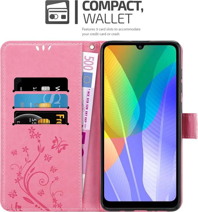 Produktbild Cadorabo Flower Book Cover (Huawei Y6p)