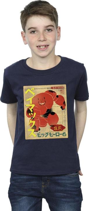 Immagine prodotto Disney Big Hero 6 Baymax Baymax Newspaper Maglietta Ragazzi (128)