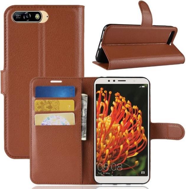 Produktbild MU Classic Litchi Leder Bookcover Series (Huawei Y6 (2018))