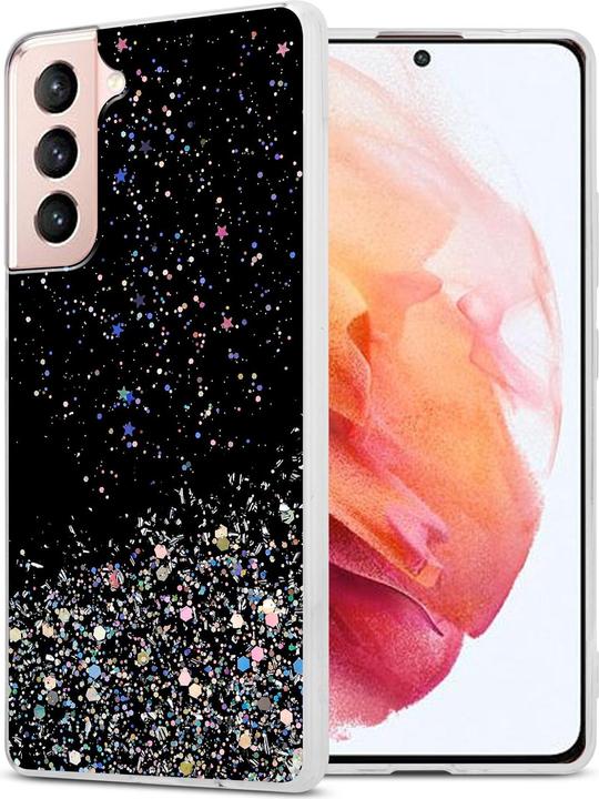 Actual product image Cadorabo TPU cover sparkling glitter (Samsung Galaxy S21 5G)