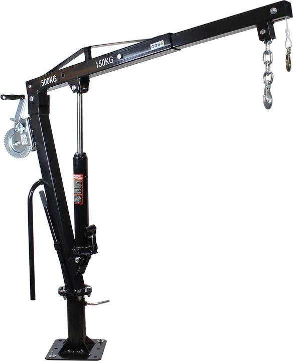 Produktbild Wiltec Pickup Kran Ladekran bis 1770mm 500kg 360° Seilwinde Bodenmontage