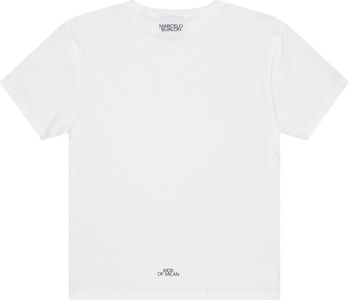 Actual product image Marcelo Burlon Childrens/Kids Feather Necklace T-Shirt (140)
