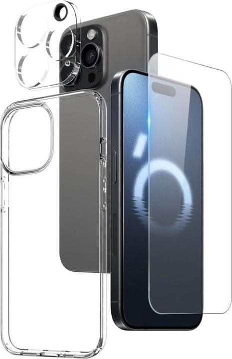 Northjo iPhone 16 Pro - Set Handyhülle und Panzerglas (Apple iPhone 16 Pro)
