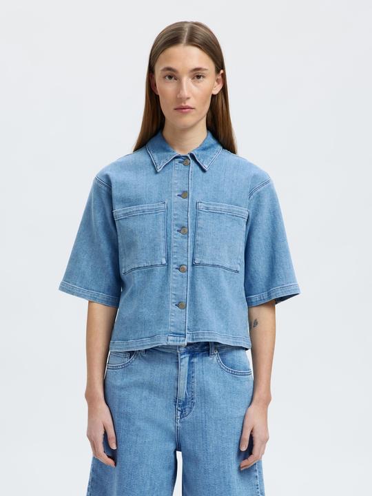 Produktbild Selected Femme Denim Kurzarmhemd (40)