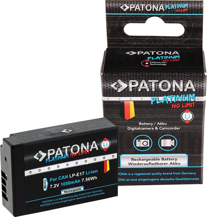 Immagine prodotto Patona Batteria della macchina fotografica digitale Canon LP-E17 (Accumulatore di carica elettrica)