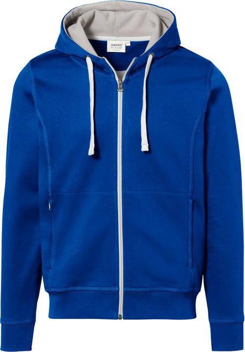 Immagine prodotto Hakro Giacca con cappuccio Bonded blu reale/argento, XS (XS)