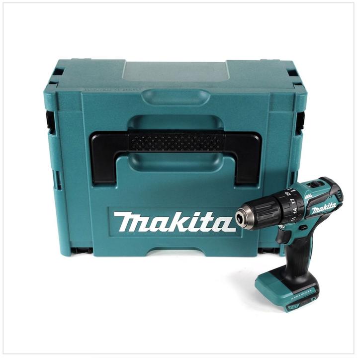 Image du produit Makita DHP 483 ZJ 18 V Li-Ion Brushless Perceuse visseuse à percussion sans fil avec boîtier Makpac (Fonctionnement sur batterie)