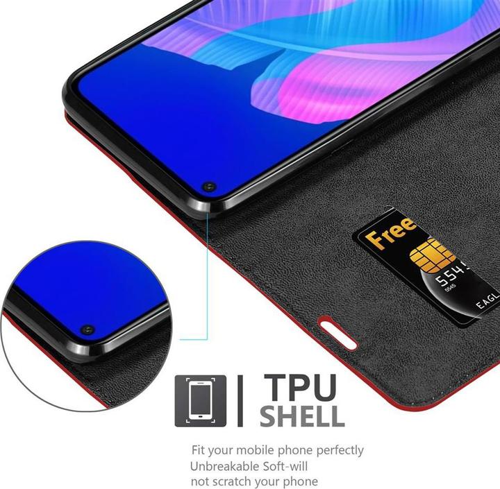 Productafbeelding Cadorabo Boek Onzichtbare Magneethoes (Huawei P40 Lite E)