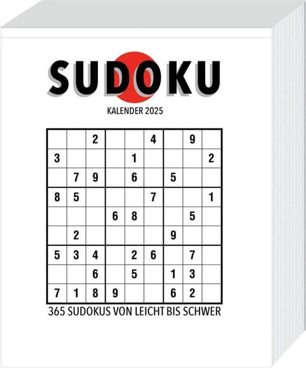 Produktbild Sudoku Abreisskalender 2025 (15 x 18 cm, Kein Einband, Deutsch)