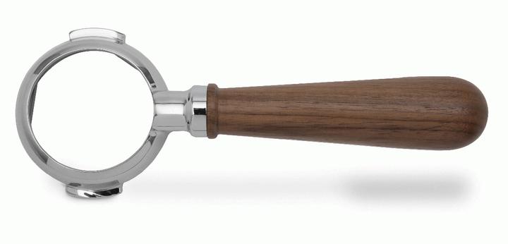 Actual product image Lelit Wood portafilter 58mm bottomless