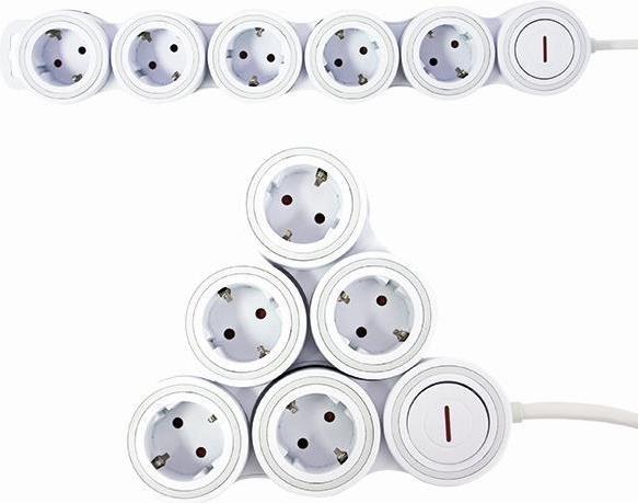 Actual product image REV Power strip Supraflex (5 x, CEE 7/3, 1.40 m)