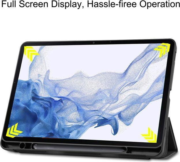 Actual product image MU Classic Triple foldable leather cover (Galaxy Tab S8)