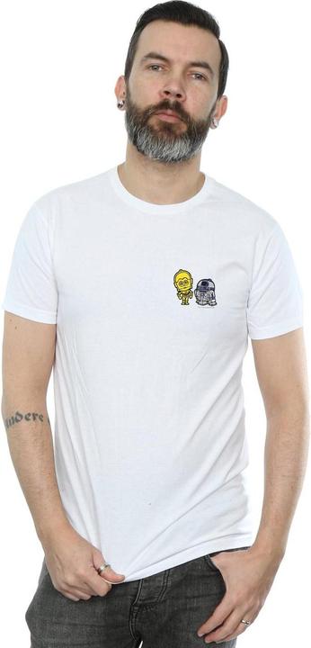 Actual product image Star Wars Mens Resistance Droids Chest Print T-Shirt (XXL)
