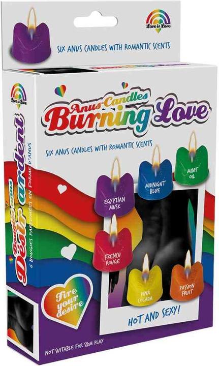 Image du produit Spencer & Fleetwood Chandelles Rainbow Burning Love anus (6 pcs)