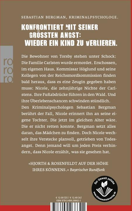 Produktbild Das Mädchen, das verstummte (Deutsch, Michael Hjorth, Hans Rosenfeldt, Ursel Allenstein, 2015)