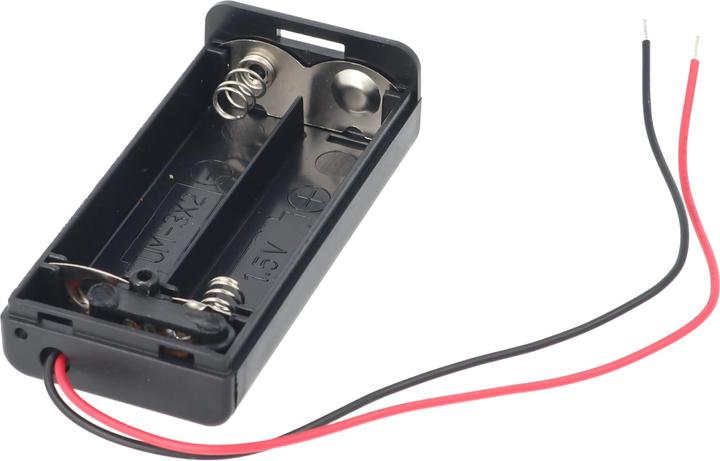 Produktbild XCell Batteriehalter für 2x Mignon AA LR6 Batterie mit An/Aus Schalter