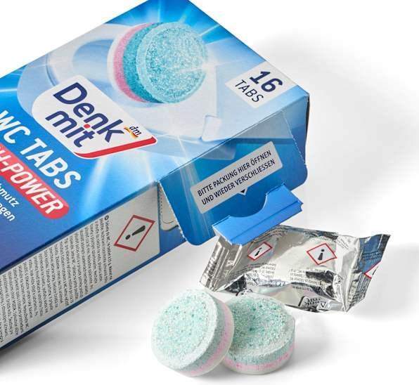 dm Denkmit Tabs pour le nettoyage des WC