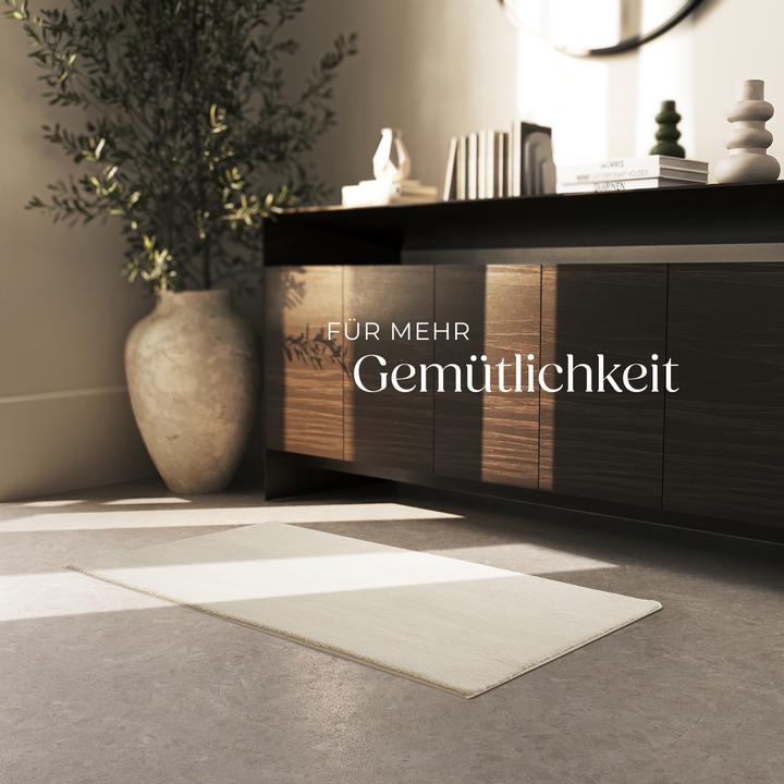 Produktbild tectake Kurzflorteppich Soft Zone (60 x 110 cm)