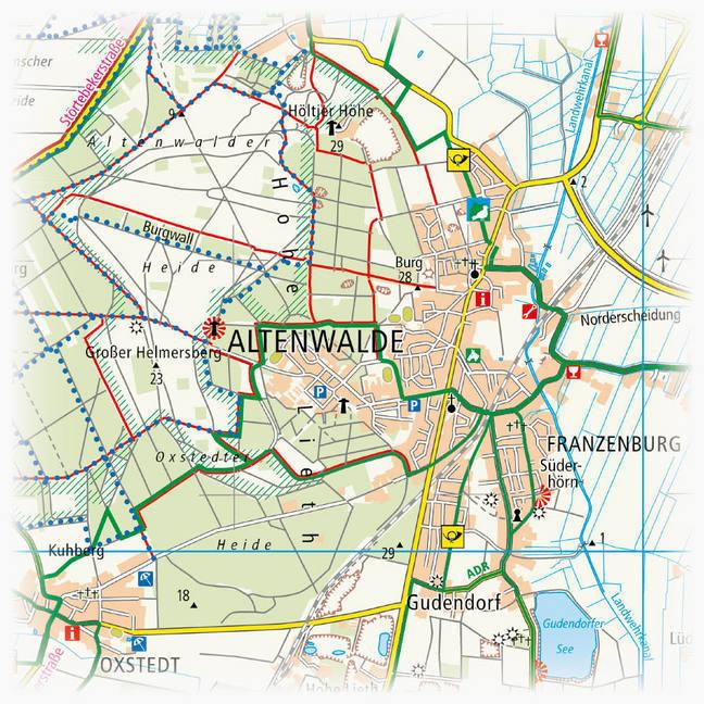 Produktbild Cuxhaven und umzu (mit Stadtplan) 1:60 000 60000