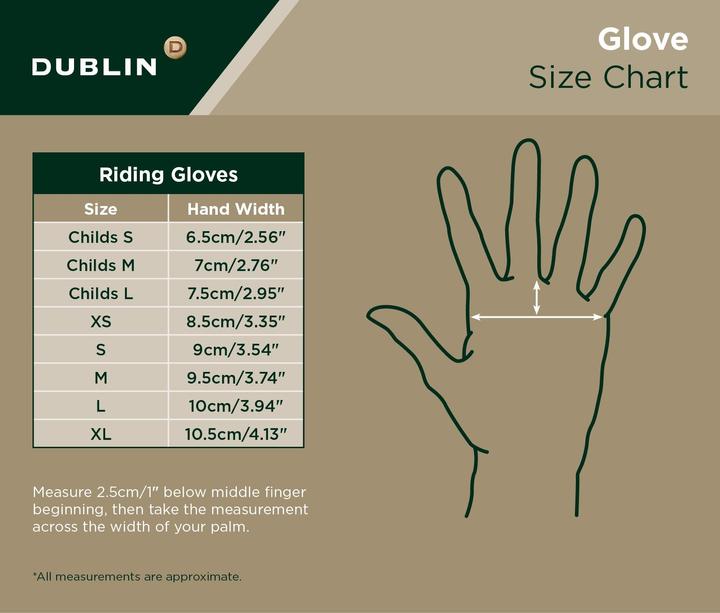 Immagine prodotto Dublin Guanti da equitazione in neoprene con chiusura in velcro (S)