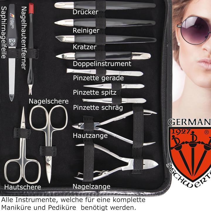 Produktbild Kellermann Nagelset 23-tlg.Kunstleder, schwarz
