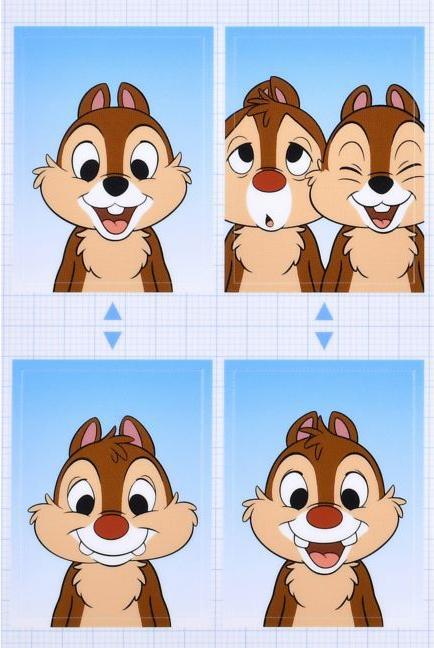 Actual product image Disney Chip & Dale Fotoaufkleber Sticker Collection
