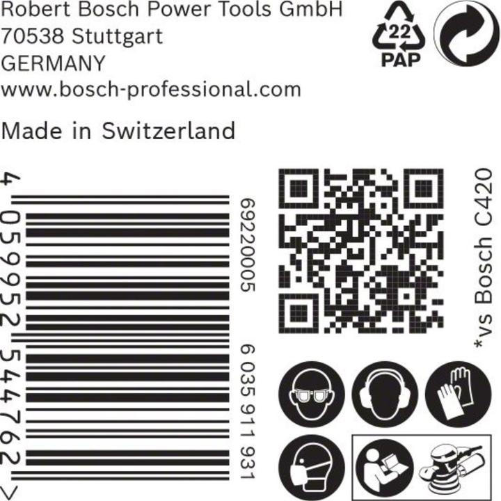 Produktbild Bosch Professional Zubehör EXPERT C470 Schleifpapier Mehrloch für Exzenterschleifer, 150 mm, G 100, 50-tlg. (100)