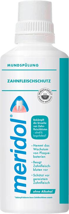 Meridol Bain de bouche pour les soins quotidiens des dents et des gencives, solution de 400 ml (400 ml, Bains de bouche)