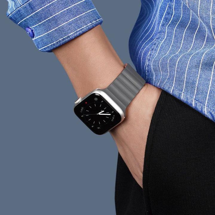 Image du produit Dux Ducis magnetic strap watch strap 7/6/5/4/3/2 (40 mm, 38 mm, 41 mm, Silicone, Apple Watch Series 1, Apple Watch Series 2, Apple Watch Series 3, Apple Watch Series 4, Apple Watch Series 5, Apple Watch Series 6, Apple Watch Series 7, Apple Watch Series 8, Apple Watch Series 9, Apple Watch SE)