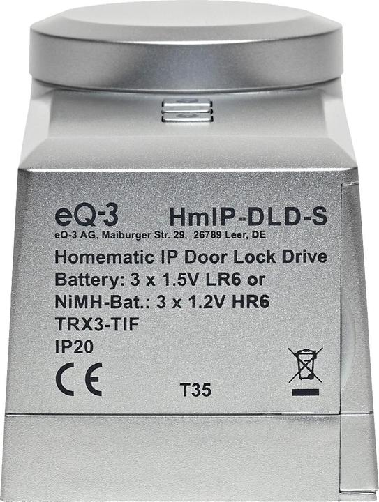 Produktbild Homematic IP Smart Home Türschlossantrieb (HmIP-DLD-S) (silber) (Schlüssel, Smartphone)