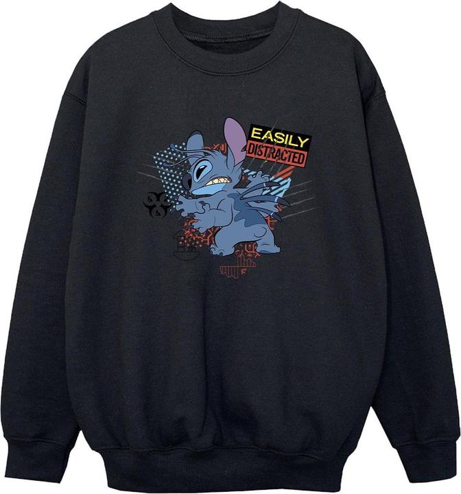 Disney Lilo And Stitch Easily Distracted Sweatshirt Jungen