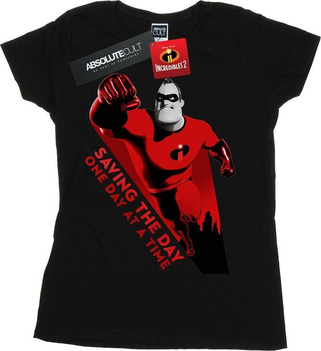 Actual product image Disney Womens/Ladies The Incredibles Saving The Day Cotton T-Shirt (M)