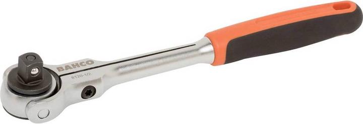 Image du produit Bahco Cliquet réversible 1/2" à tête pivotante, 72 dents et angle de reprise de 5°, 266 mm (1/2")