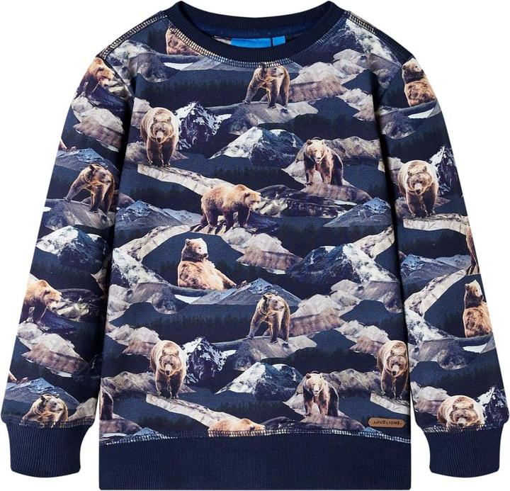 Produktbild VidaXL Kinder-Sweatshirt Marineblau 128,Material: 95 % Baumwolle. 5 (128)
