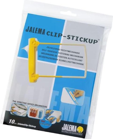 Actual product image Jalema Filing mechanism JalemaClip-Stickup yellow/white PU=10 pieces (1 x)