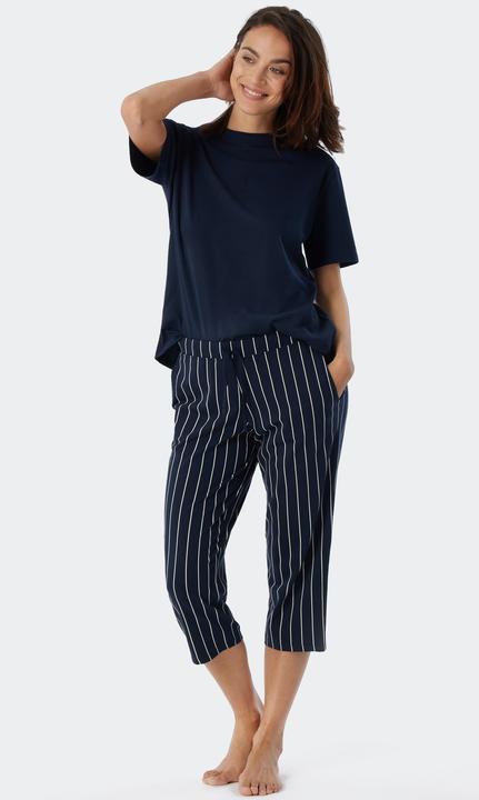 Immagine prodotto Schiesser Pantaloni del pigiama in cotone organico Mix & Relax lunghi 3/4 (44)