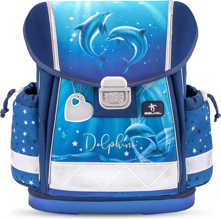 Immagine prodotto Belmil CLASSY Schulrucksack-Set Dolphins (19 l)