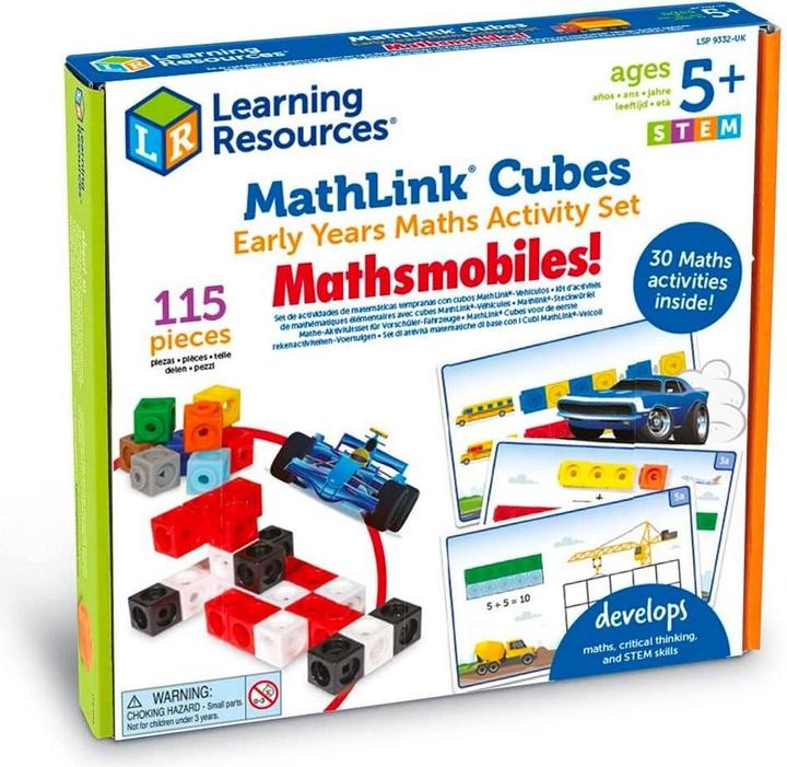 Produktbild Learning Resources Bildungsressourcen Mechanik für Kinder MathLink-Würfel